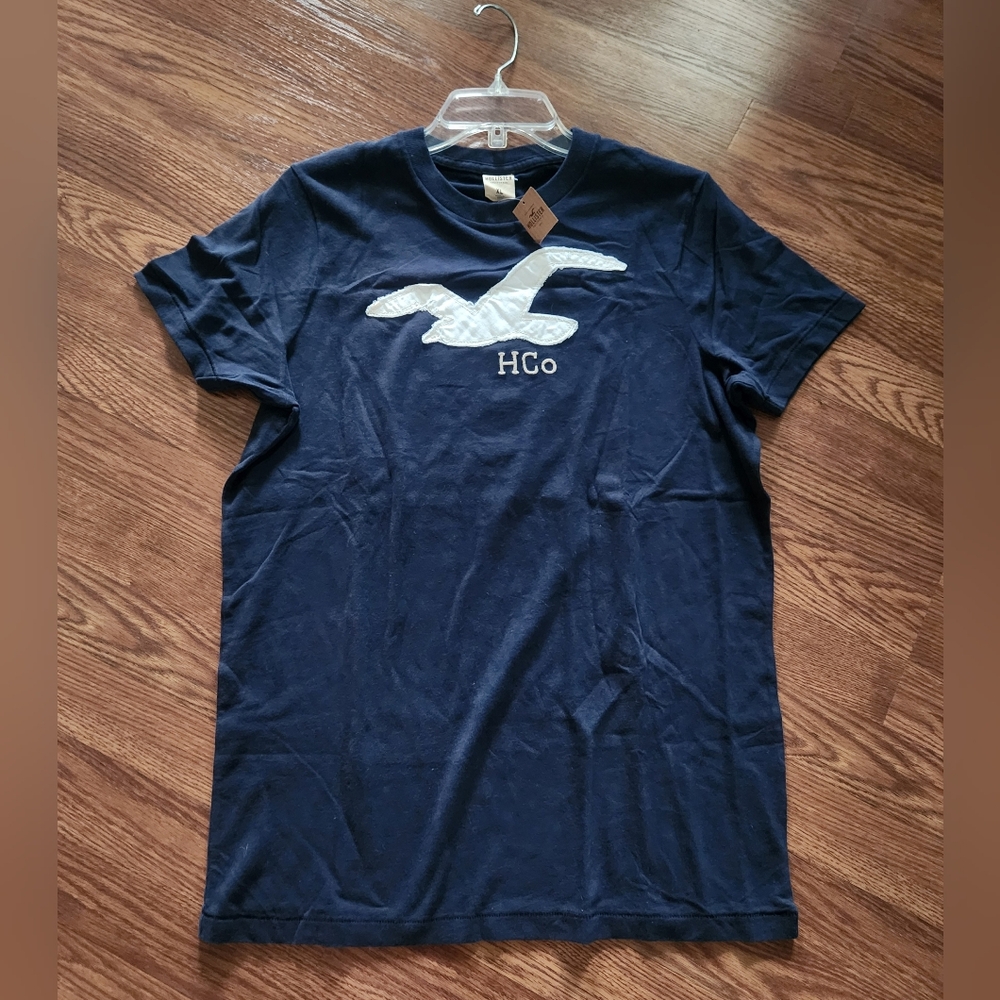 Hollister Navy Blue Short Sleeve Tee
